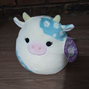 Elan Blue and Cream Cow Plush
